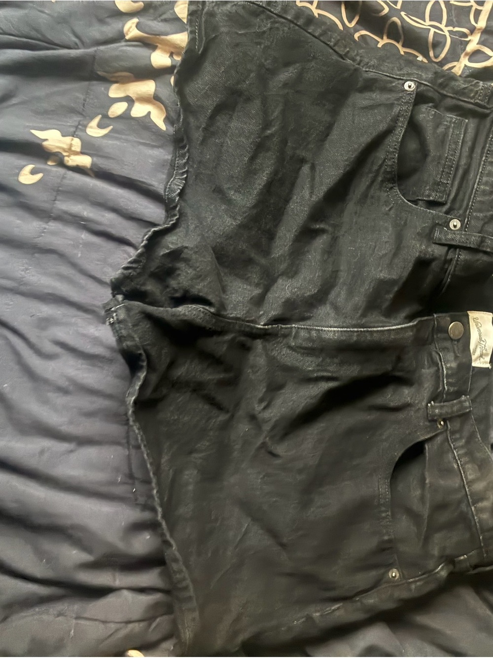 Universal Thread Black Men's Denim Cutoff Shorts